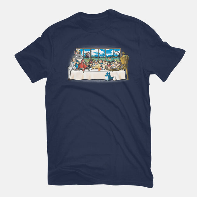 Anime Dinner-womens basic tee-trheewood