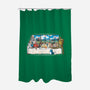 Anime Dinner-none polyester shower curtain-trheewood