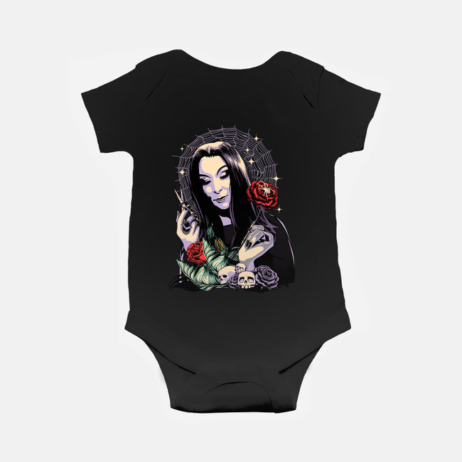 Sweet Morticia-baby basic onesie-heydale