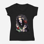 Sweet Morticia-womens v-neck tee-heydale