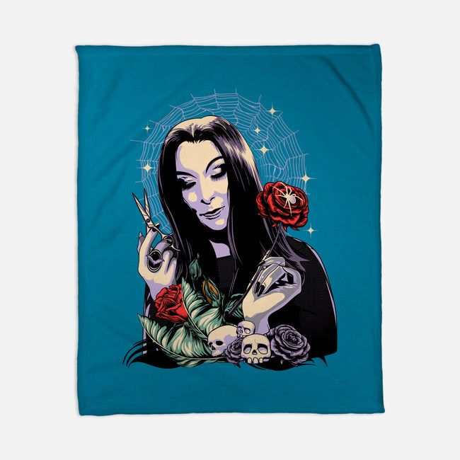 Sweet Morticia-none fleece blanket-heydale