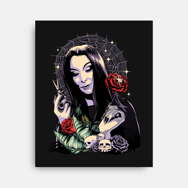 Sweet Morticia-none stretched canvas-heydale