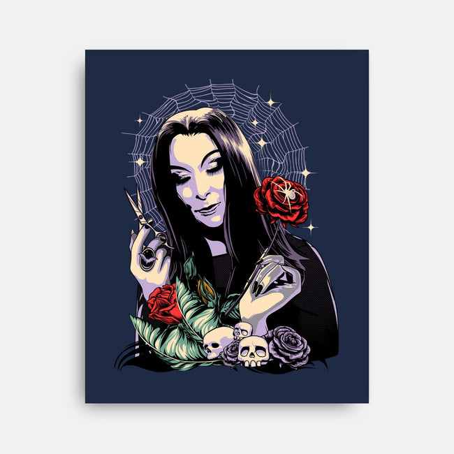 Sweet Morticia-none stretched canvas-heydale