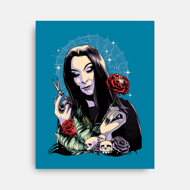 Sweet Morticia-none stretched canvas-heydale