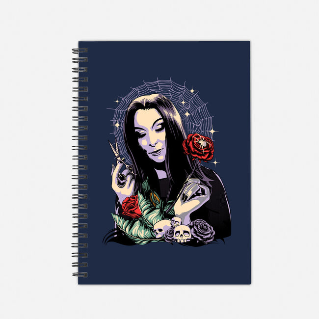 Sweet Morticia-none dot grid notebook-heydale