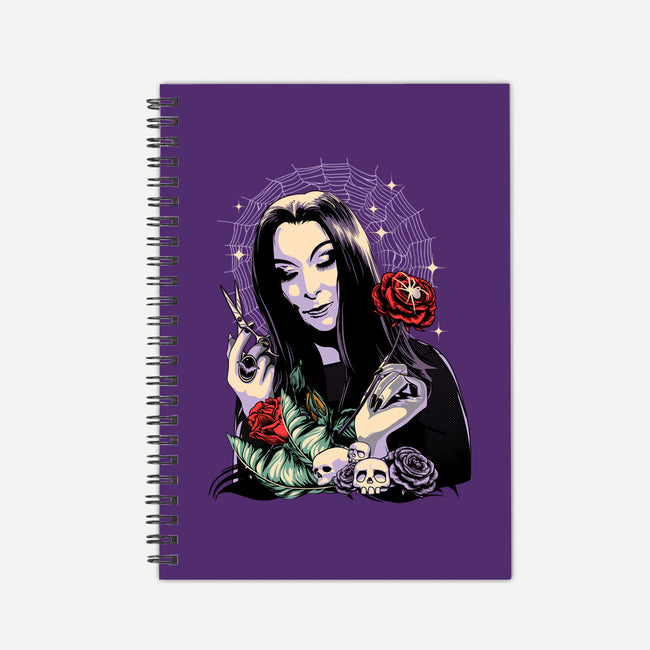 Sweet Morticia-none dot grid notebook-heydale