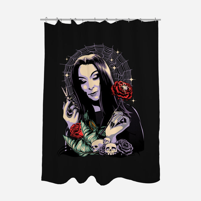 Sweet Morticia-none polyester shower curtain-heydale