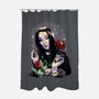 Sweet Morticia-none polyester shower curtain-heydale