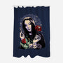 Sweet Morticia-none polyester shower curtain-heydale