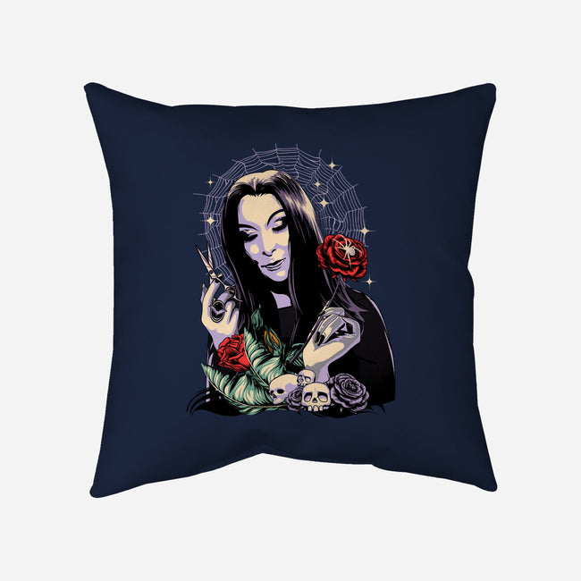 Sweet Morticia-none removable cover throw pillow-heydale