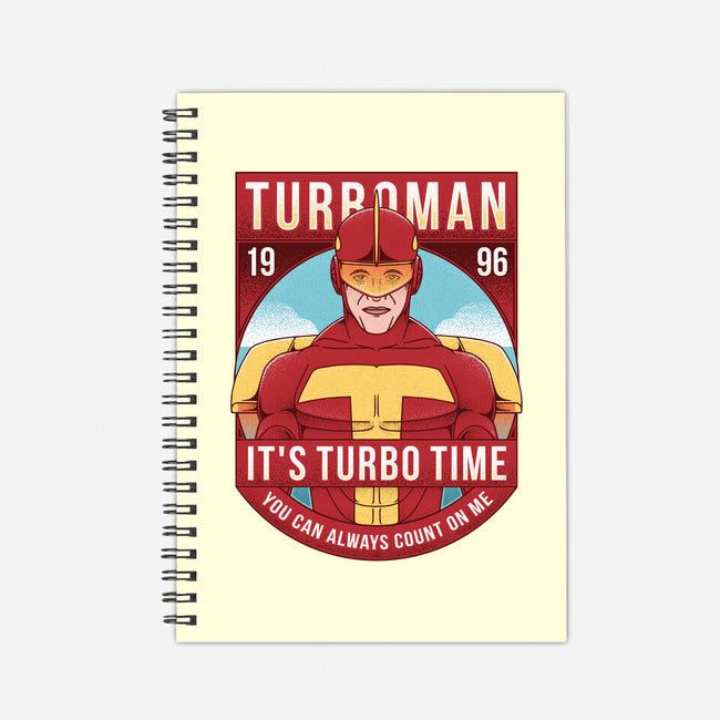It's Turbo Time-none dot grid notebook-Alundrart
