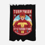 It's Turbo Time-none polyester shower curtain-Alundrart