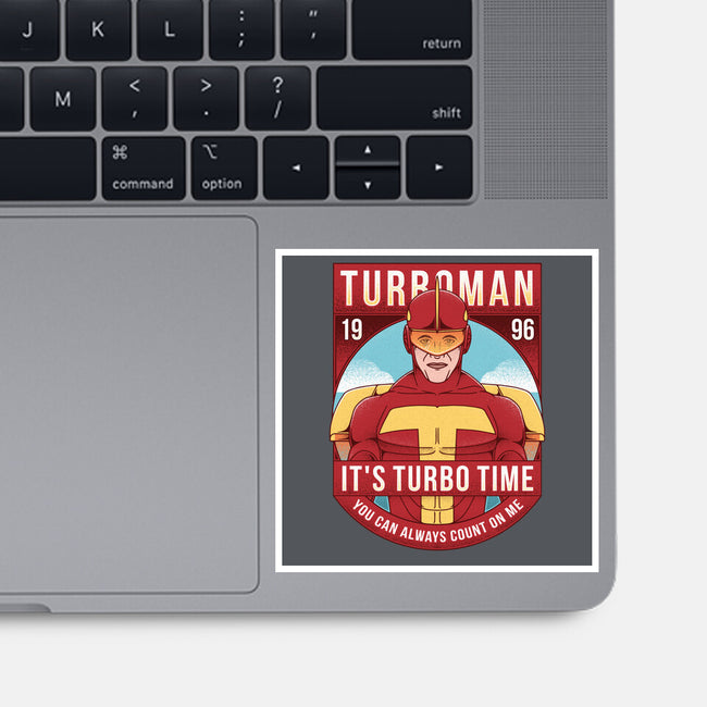 It's Turbo Time-none glossy sticker-Alundrart