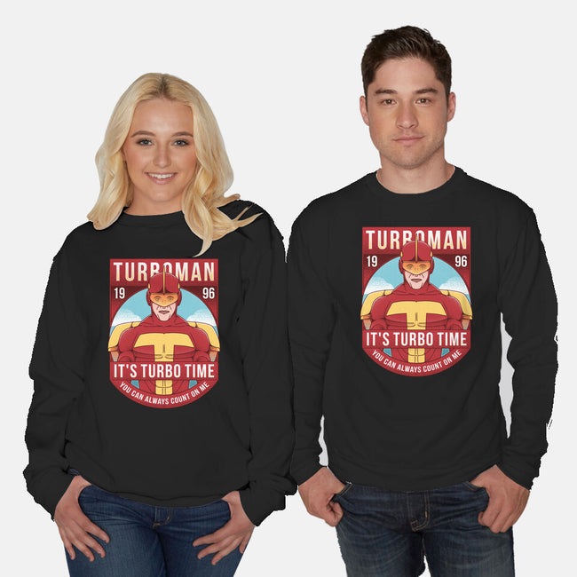 It's Turbo Time-unisex crew neck sweatshirt-Alundrart