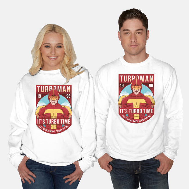 It's Turbo Time-unisex crew neck sweatshirt-Alundrart