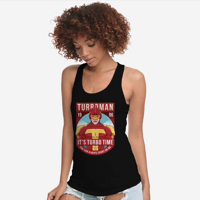 It's Turbo Time-womens racerback tank-Alundrart