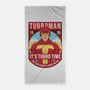 It's Turbo Time-none beach towel-Alundrart