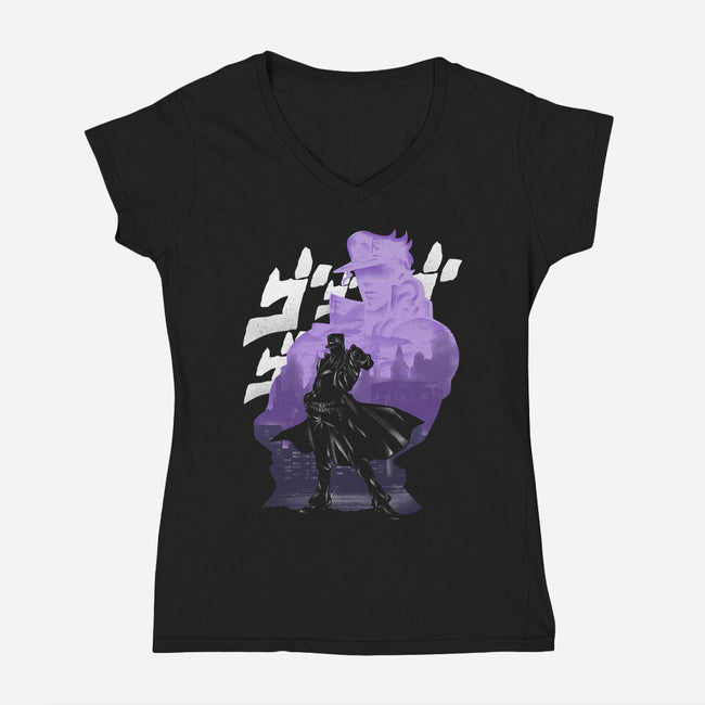 Passionate Power-womens v-neck tee-fanfreak1