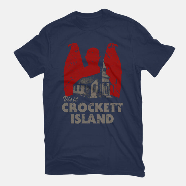 Visit Croquet Island-womens basic tee-Melonseta