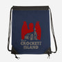 Visit Croquet Island-none drawstring bag-Melonseta
