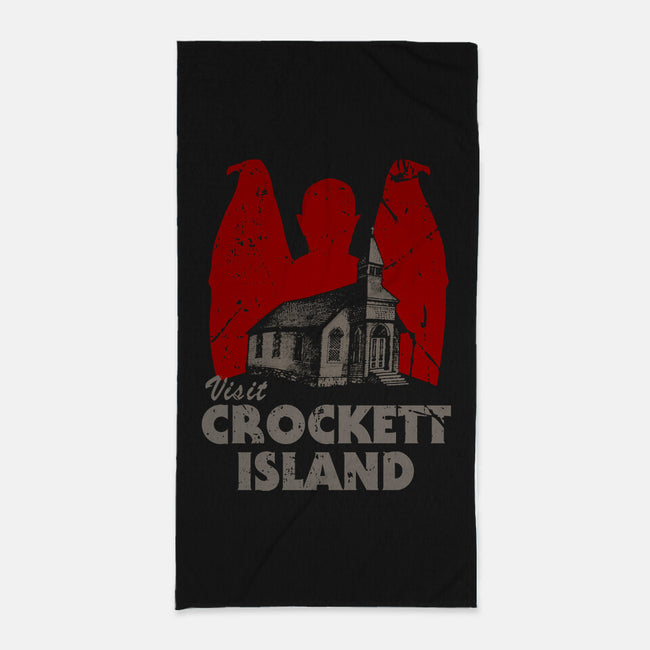 Visit Croquet Island-none beach towel-Melonseta
