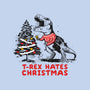 T-Rex Hates Christmas-none glossy sticker-NemiMakeit