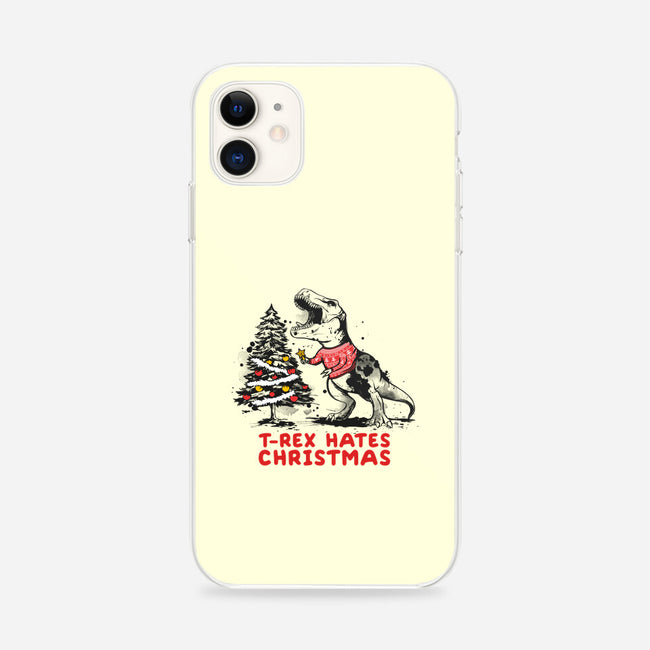 T-Rex Hates Christmas-iphone snap phone case-NemiMakeit