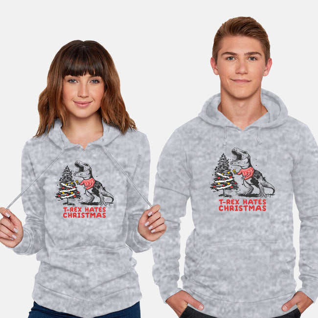 T-Rex Hates Christmas-unisex pullover sweatshirt-NemiMakeit
