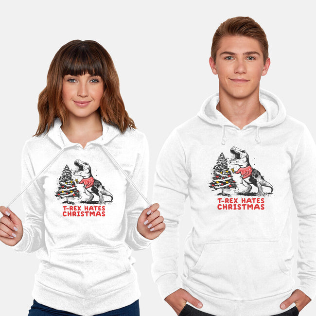 T-Rex Hates Christmas-unisex pullover sweatshirt-NemiMakeit