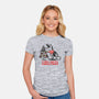 T-Rex Hates Christmas-womens fitted tee-NemiMakeit