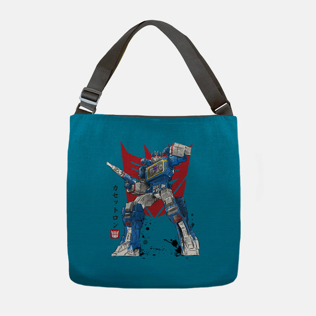 Sound Sumi-E-none adjustable tote-DrMonekers