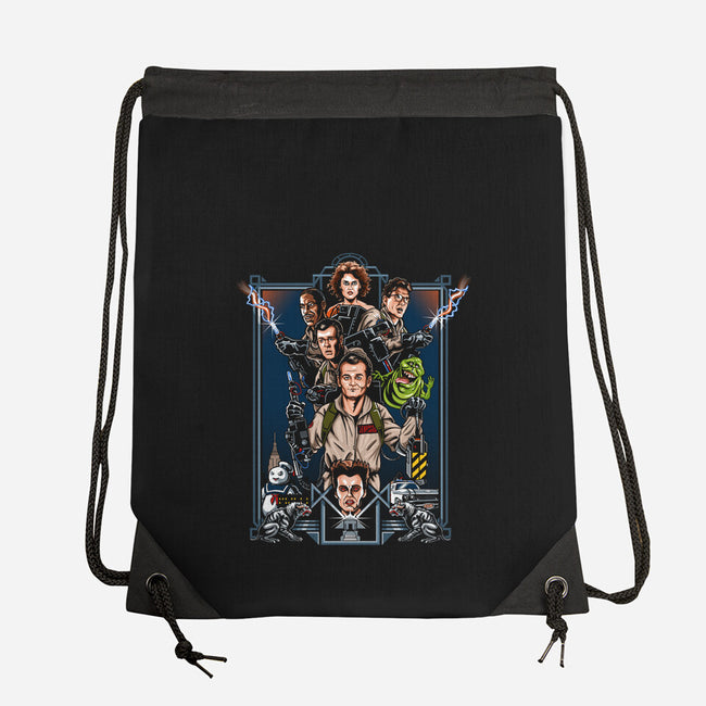 Enter The Busters-none drawstring bag-goodidearyan