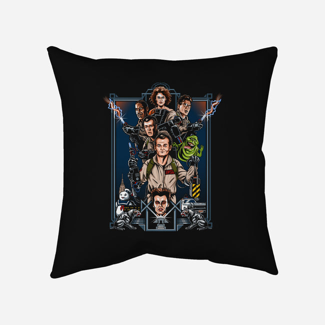 Enter The Busters-none removable cover throw pillow-goodidearyan
