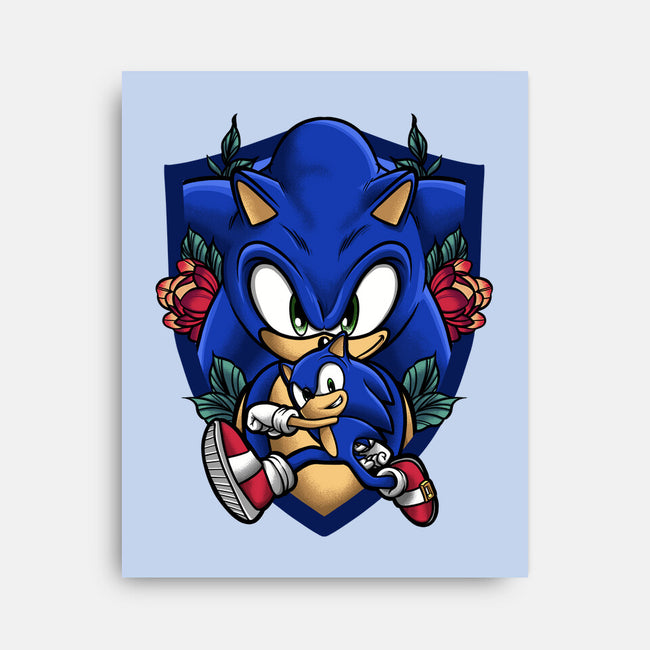 The Hedgehog-none stretched canvas-Badbone Collections