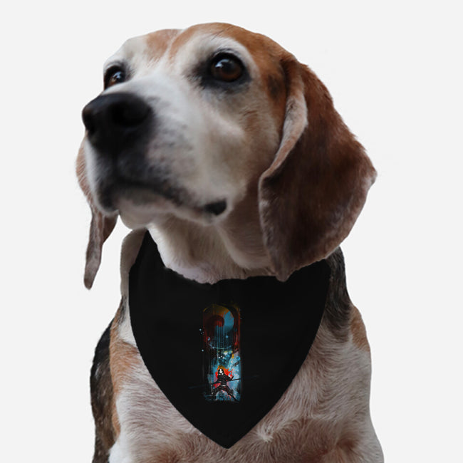 Aang In Space-dog adjustable pet collar-kharmazero