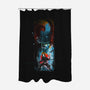 Aang In Space-none polyester shower curtain-kharmazero
