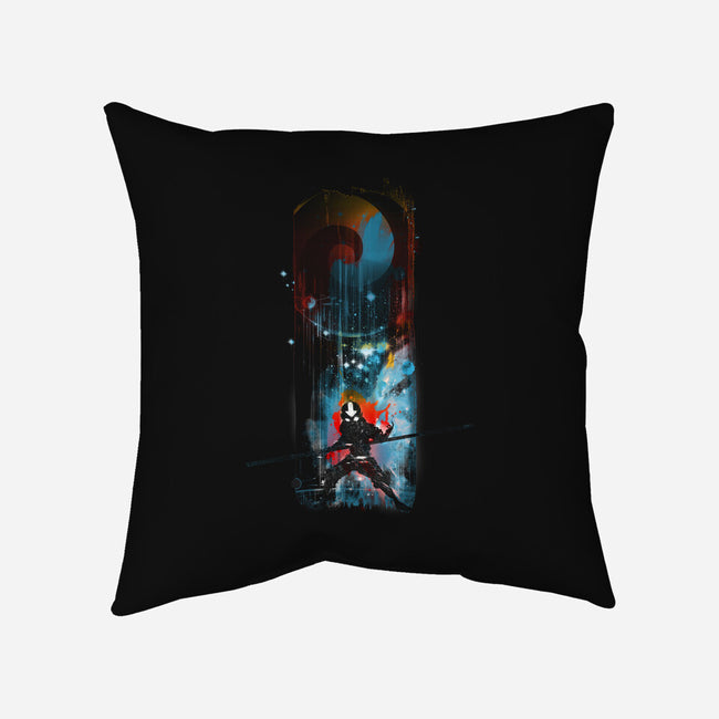 Aang In Space-none removable cover throw pillow-kharmazero