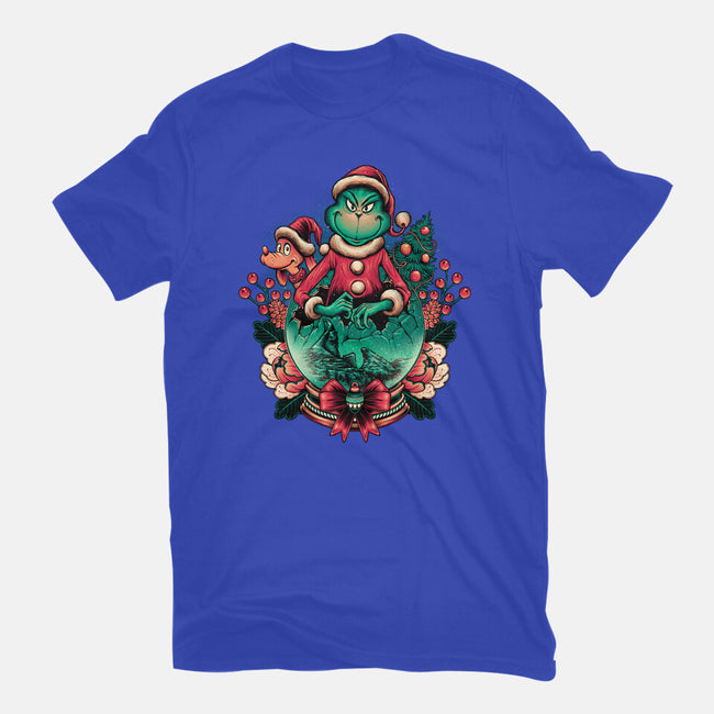 Too Grumpy For Christmas-mens heavyweight tee-glitchygorilla