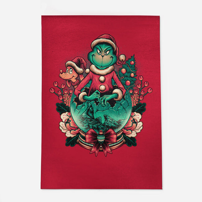Too Grumpy For Christmas-none outdoor rug-glitchygorilla