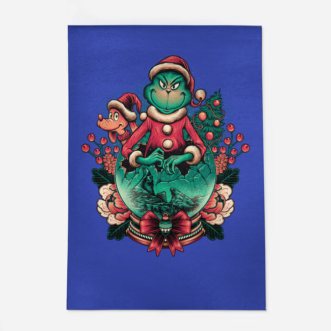 Too Grumpy For Christmas-none outdoor rug-glitchygorilla