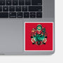 Too Grumpy For Christmas-none glossy sticker-glitchygorilla