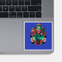 Too Grumpy For Christmas-none glossy sticker-glitchygorilla