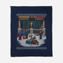 The Christmas Fight-none fleece blanket-kg07