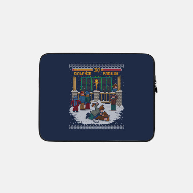 The Christmas Fight-none zippered laptop sleeve-kg07