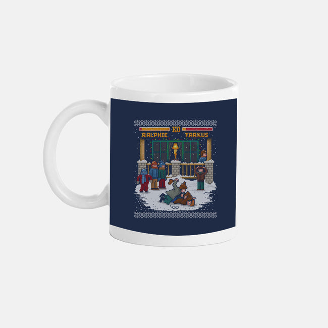 The Christmas Fight-none glossy mug-kg07