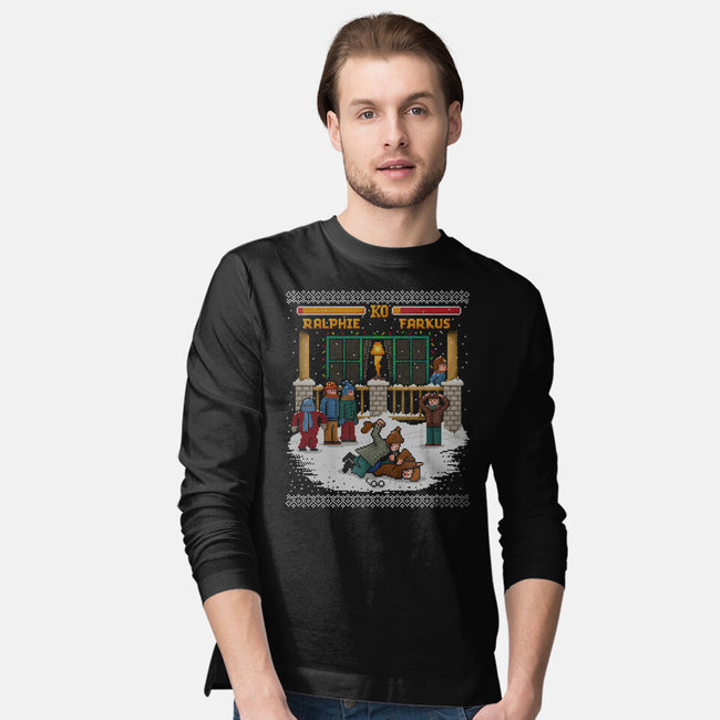 The Christmas Fight-mens long sleeved tee-kg07