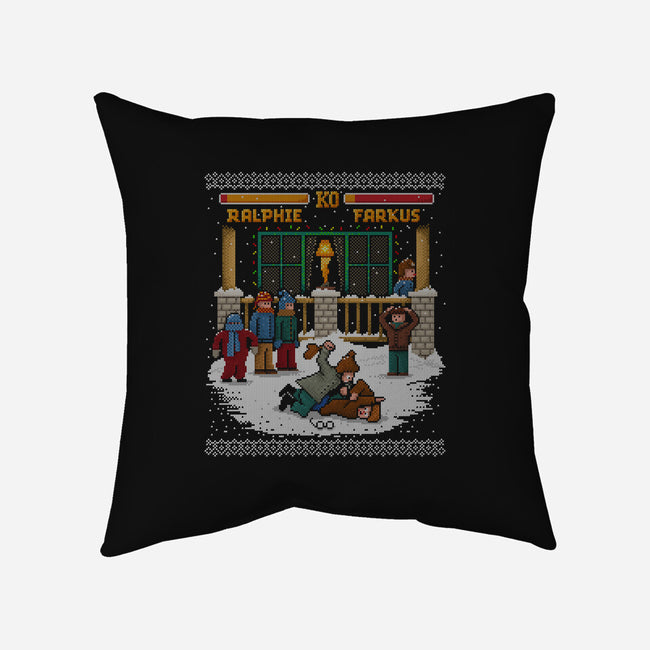 The Christmas Fight-none removable cover throw pillow-kg07