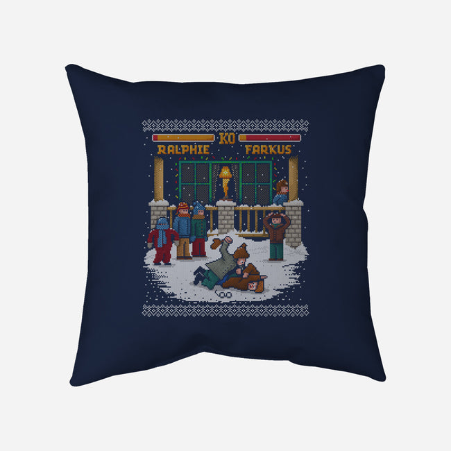 The Christmas Fight-none removable cover throw pillow-kg07