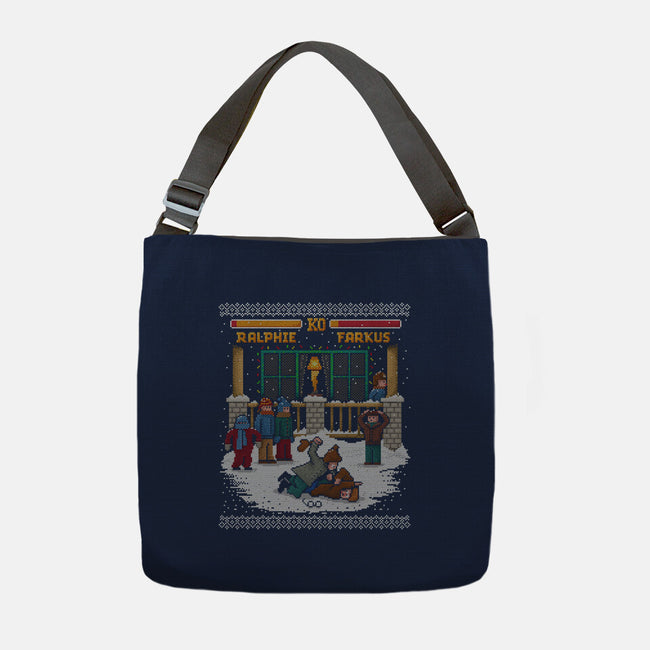 The Christmas Fight-none adjustable tote-kg07