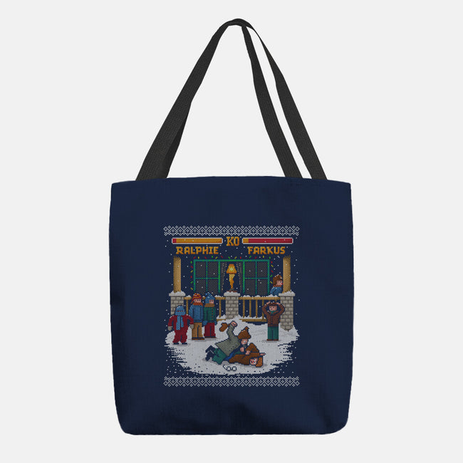The Christmas Fight-none basic tote-kg07